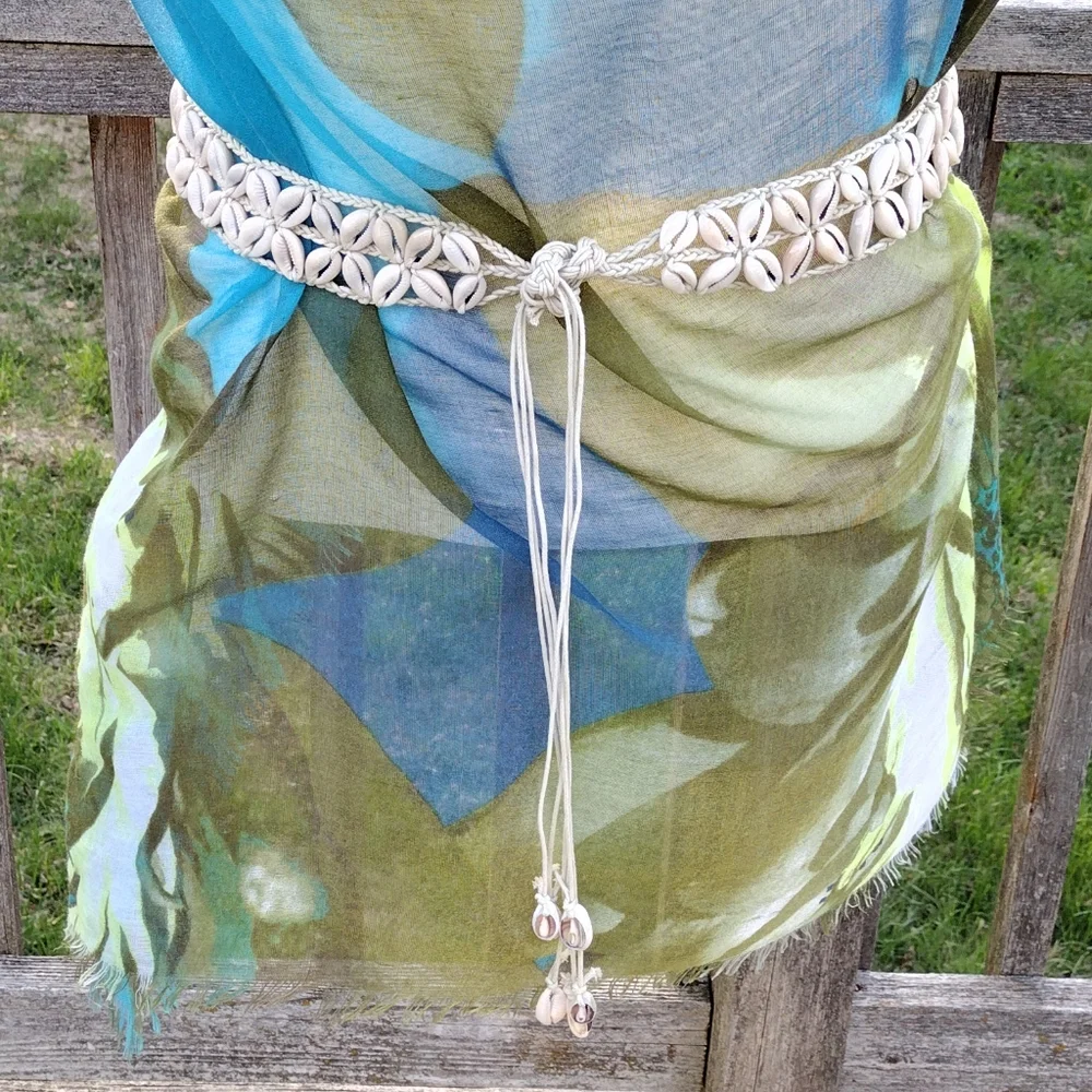Natural Seashell Reversible Belt